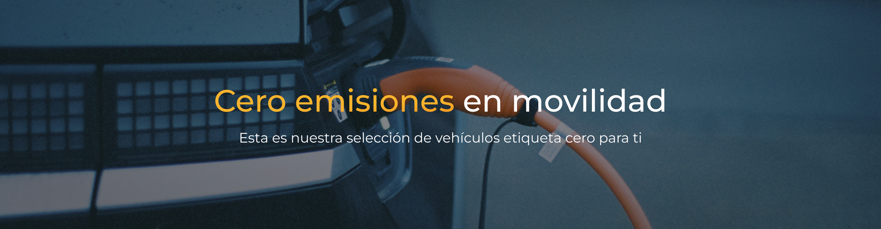 Vehículos etiqueta cero banner - Movilidad Sostenible